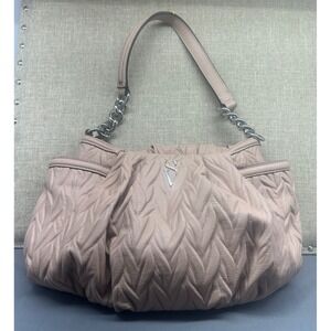 Simply Vera Vera Wang Pink Quilted Shoulder Bag Chain Strap